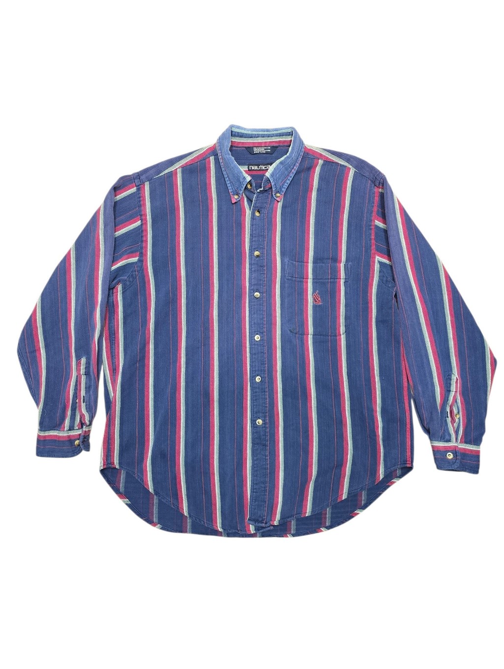 Vintage Nautica Dress Shirt Mens Button Down Sz Xl Vintage Nautica Dress Shirt Mens Button Down Sz Xl